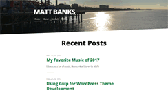 Desktop Screenshot of mattbanks.me