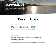 Tablet Screenshot of mattbanks.me